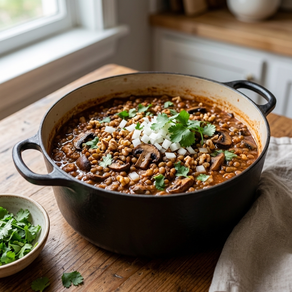 The Secret to Meaty Texture in Plant-Based Chili