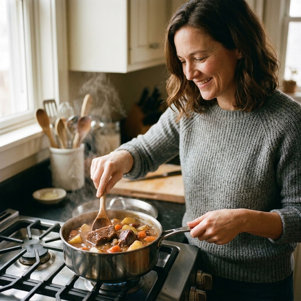 15-Minute Leftover Roast Stew