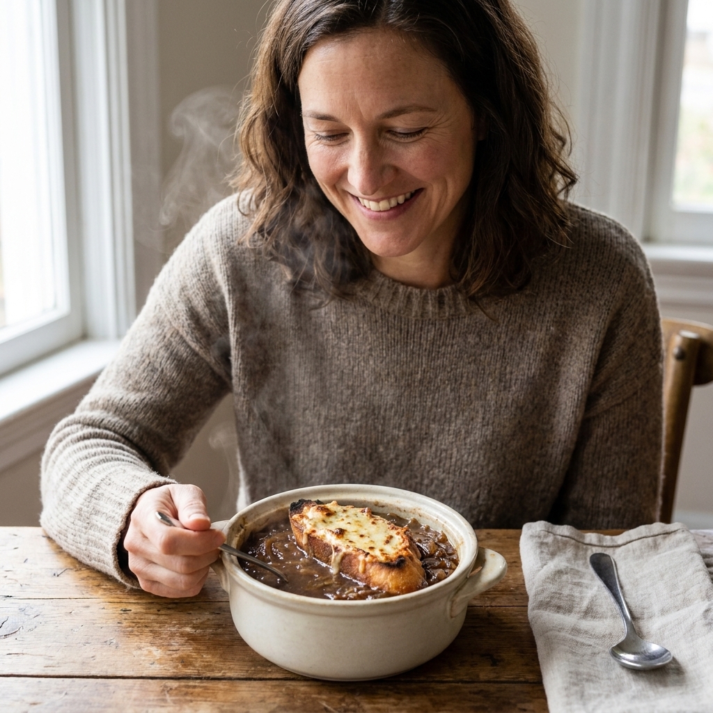 Rich Vegan French Onion Soup